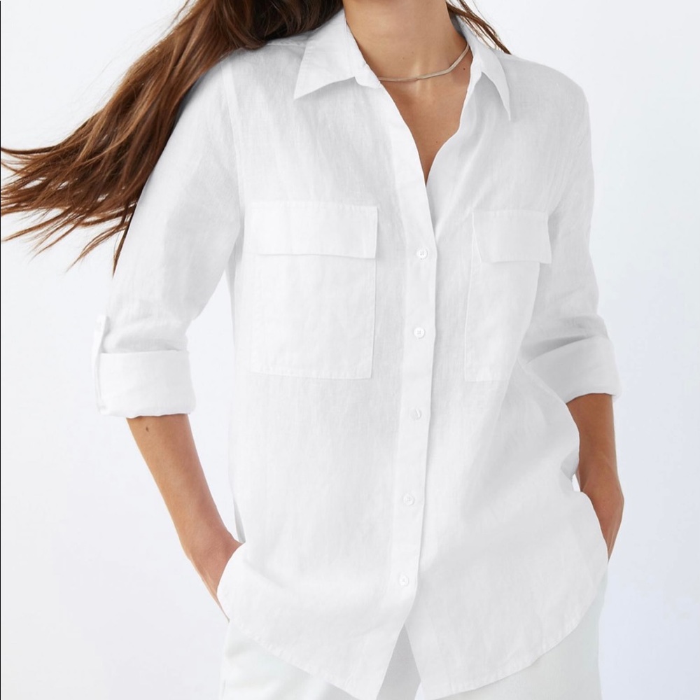 Aritzia Group by Babaton Linen Shirt XXS